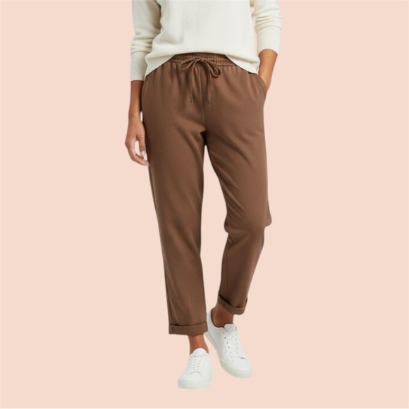 OAK + FORT Pants - OAK‎ + FORT Camel Drawstring Pants  Sz L